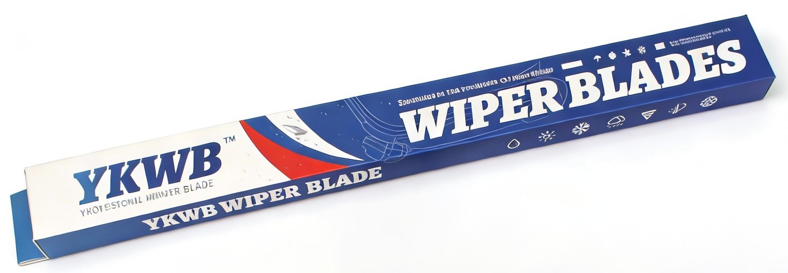 YKWB branded wiper blade color box packaging for wholesale distributors